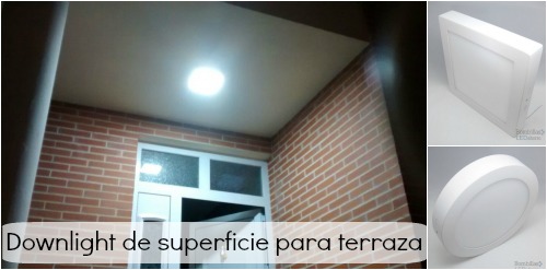 downlight superficie para terraza